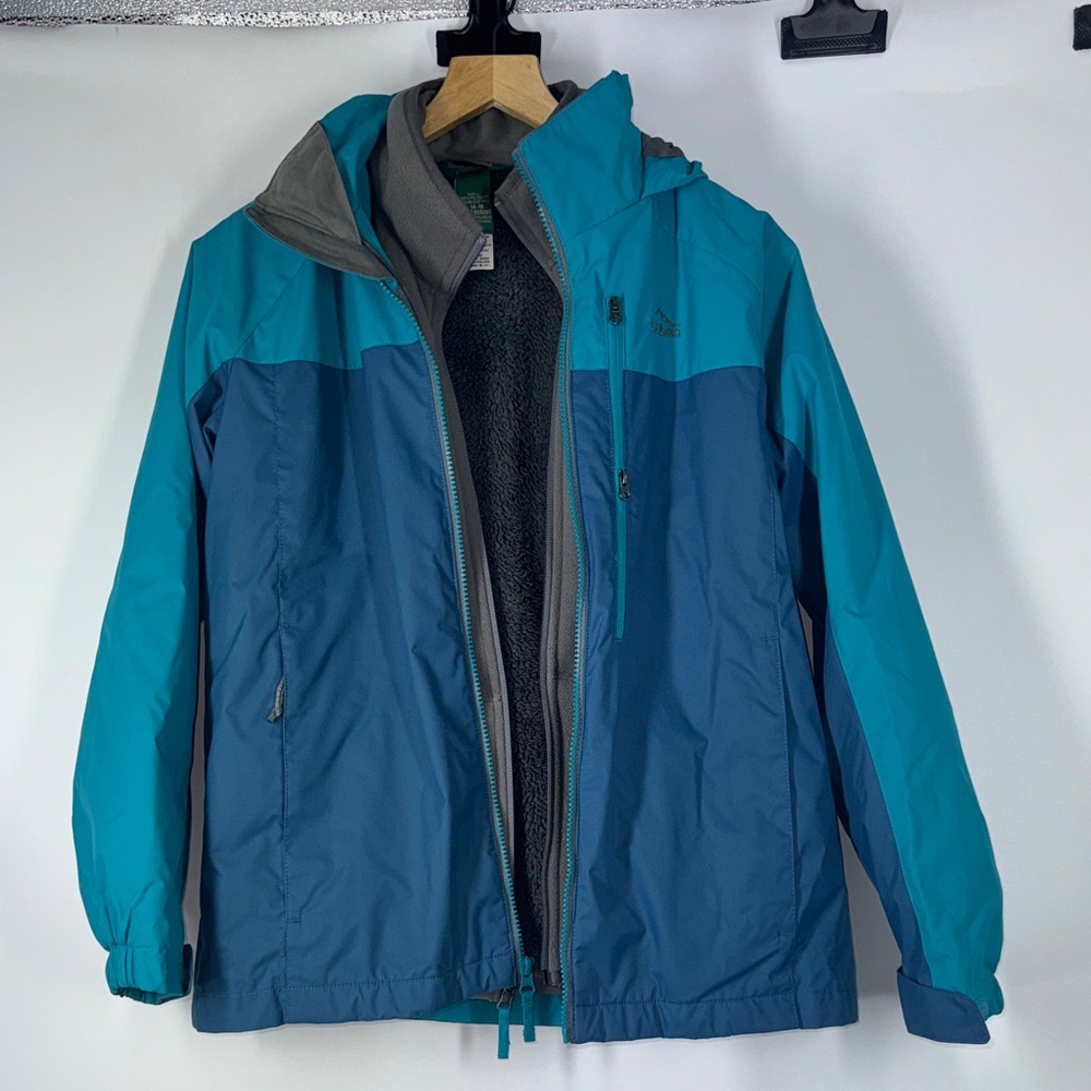 LL BEAN Youth Tek 3 in 1 Winter Coat‎ Size Large 14-16